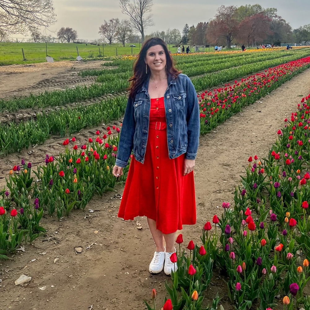 Harper Vibrant Red Midi Dress
